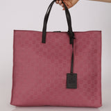 Gucci Pink GG Canvas Shopping Tote