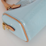 Rare Louis Vuitton 2024 Sky Blue Vernis Monogram Speedy Nano Bag