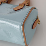 Rare Louis Vuitton 2024 Sky Blue Vernis Monogram Speedy Nano Bag
