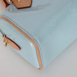 Rare Louis Vuitton 2024 Sky Blue Vernis Monogram Speedy Nano Bag