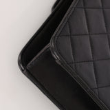 Chanel Single Flap Black Lambskin 2004 24K GP