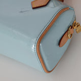 Rare Louis Vuitton 2024 Sky Blue Vernis Monogram Speedy Nano Bag