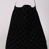 Gucci GG Suede Thin Horsebit Tote with Pouch
