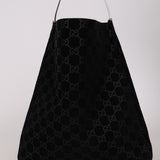 Gucci GG Suede Thin Horsebit Tote with Pouch