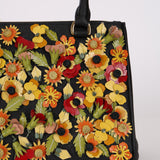 Prada Saffiano Small Garden Galleria Double Zip Tote