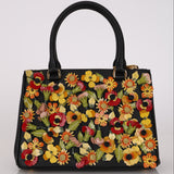 Prada Saffiano Small Garden Galleria Double Zip Tote