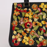 Prada Saffiano Small Garden Galleria Double Zip Tote