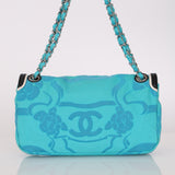 Chanel Medium Single Flap Camellia Print Canvas 2008 SHW