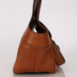 Prada Brown Cuoio Buckle Shoulder Bag
