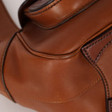 Prada Brown Cuoio Buckle Shoulder Bag