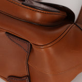 Prada Brown Cuoio Buckle Shoulder Bag