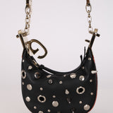 Gucci Studded Leather Attache Mini Hobo