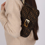 Rare Fendi Zucca Baguette GHW