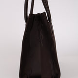 Saint Laurent Chocolate Jacquard Shopper Tote