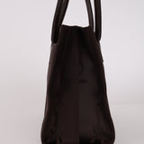 Saint Laurent Chocolate Jacquard Shopper Tote