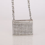Rare Chanel Micro Flap Metal Strass CC 2022 SHW
