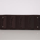 Saint Laurent Chocolate Jacquard Shopper Tote