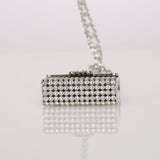 Rare Chanel Micro Flap Metal Strass CC 2022 SHW