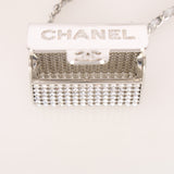 Rare Chanel Micro Flap Metal Strass CC 2022 SHW
