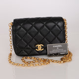 Chanel Small Flap Bijoux Chain Black Lambskin 2020 AGHW
