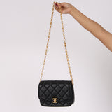 Chanel Small Flap Bijoux Chain Black Lambskin 2020 AGHW