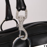 Christian Dior 2003 Coated Canvas Hardcore Swarovski Crystal Bowling Bag