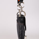 Limited Edition Christian Dior 2005 Grey Diorissimo Flight Saddle Bag