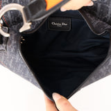 Limited Edition Christian Dior 2005 Grey Diorissimo Flight Saddle Bag