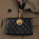 Chanel 2019 Black Lambskin Evening By The Sea Clutch