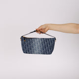 Dior 2024 Denim Oblique Diorstar Nomad Pochette