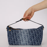 Dior 2024 Denim Oblique Diorstar Nomad Pochette