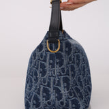 Dior 2024 Denim Oblique Diorstar Nomad Pochette