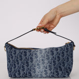 Dior 2024 Denim Oblique Diorstar Nomad Pochette
