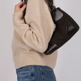 Vintage Prada 2002 Chocolate Tessuto Moon Bag