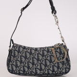 Christian Dior Diorissimo Charm Pochette Navy Canvas 2004