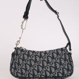 Christian Dior Diorissimo Charm Pochette Navy Canvas 2004
