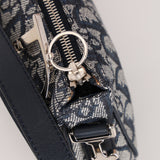 Christian Dior Diorissimo Charm Pochette Navy Canvas 2004