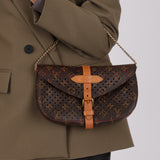 Louis Vuitton Perforated Monogram Flore Saumur Clutch