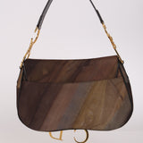Dior Double Saddle Brown Canvas 2001