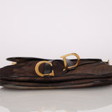 Dior Double Saddle Brown Canvas 2001