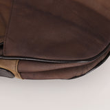 Dior Double Saddle Brown Canvas 2001