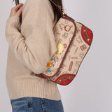 Limited Edition Loewe 160th Anniversary Pins and Bauble Canvas Baguette
