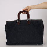 Fendi Denim Large Twin Tote