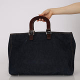 Fendi Denim Large Twin Tote