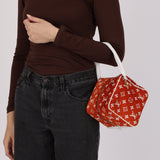 Louis Vuitton Terracotta Velvet Monogram Match Square Bag