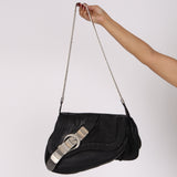 Rare Christian Dior Metal Gaucho Saddle Bag Calfskin 2006