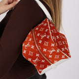 Louis Vuitton Terracotta Velvet Monogram Match Square Bag