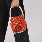 Louis Vuitton Terracotta Velvet Monogram Match Square Bag
