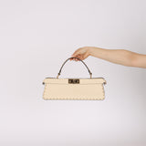 Limited Edition Fendi Metal Stitch Selleria Peekaboo ISEEU Stretch Bag