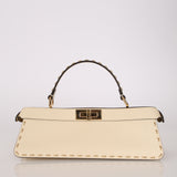 Limited Edition Fendi Metal Stitch Selleria Peekaboo ISEEU Stretch Bag